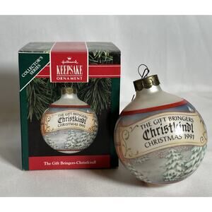 Vintage Hallmark Keepsake Ornament The gift bringers Christkindl 1991 3" in